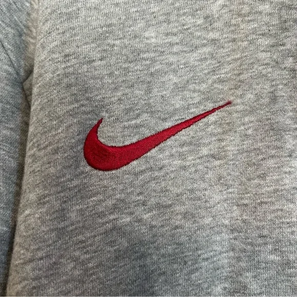 Nike Alabama Crimson Tide Fly Rush Mens Hoodie Heather Gray Sz L Pullover Swoosh - Picture 5 of 11